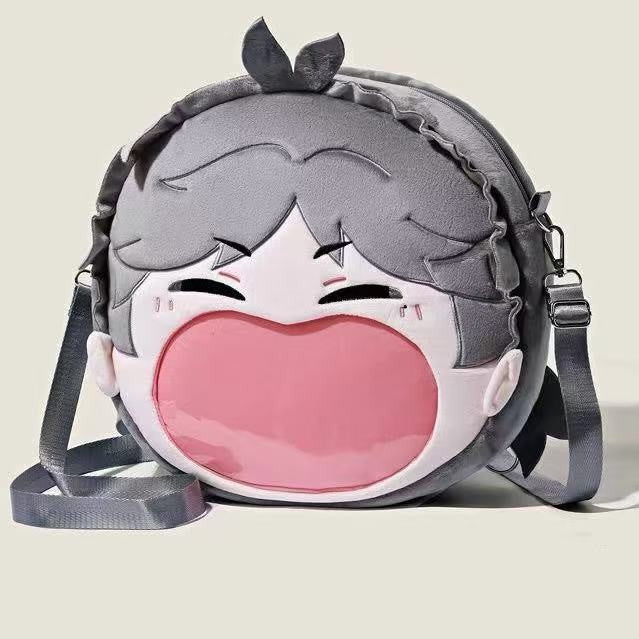 Future Cartoon Trendy Plush Big Mouth Backpacks