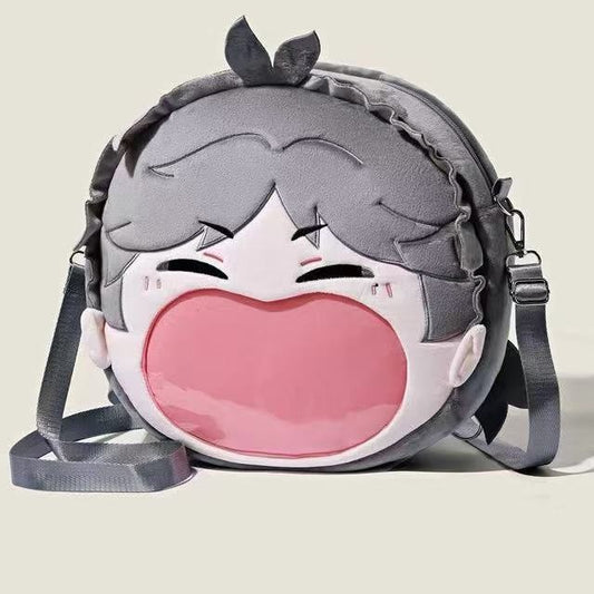 Future Cartoon Trendy Plush Big Mouth Backpacks