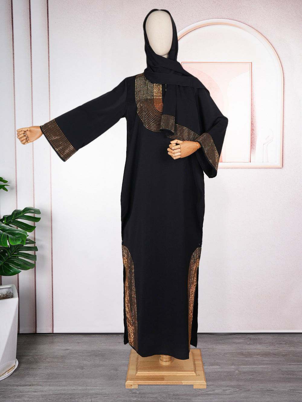 Women's Africa Dress Muslim Hot Drilling Saudi Party Fashion Dresses