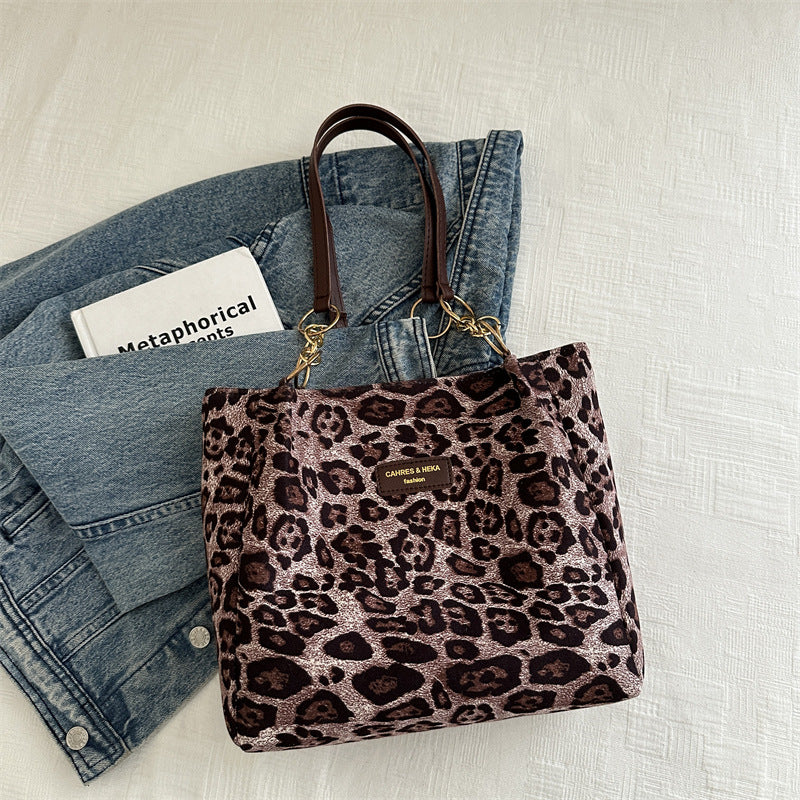 Women's Leisure Commute Large Capacity Autumn Suede Tote Bags