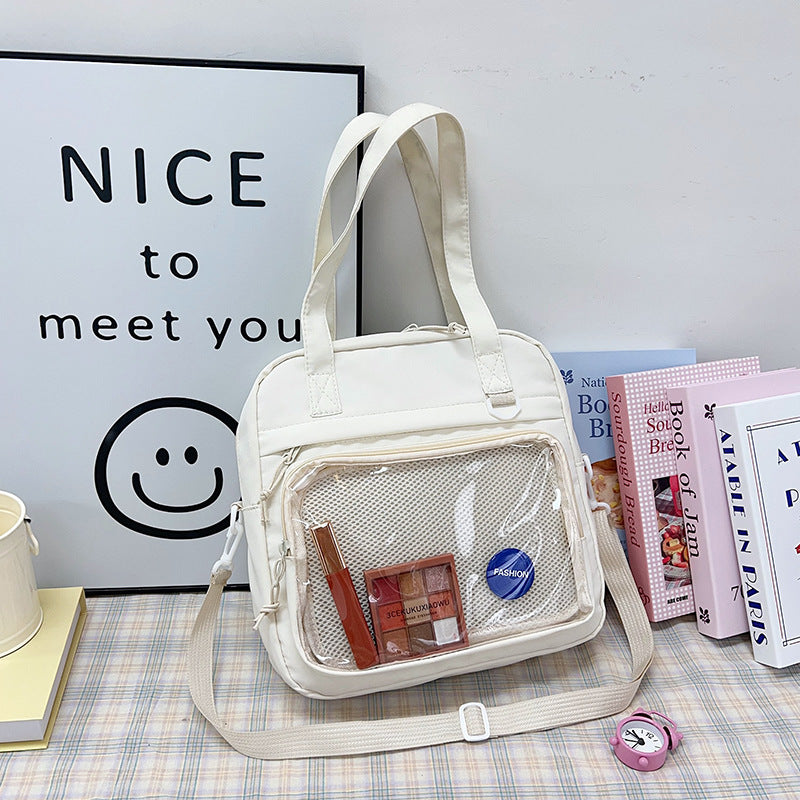 Women's Cute Fashion Transparent Large Capacity Shoulder Bags