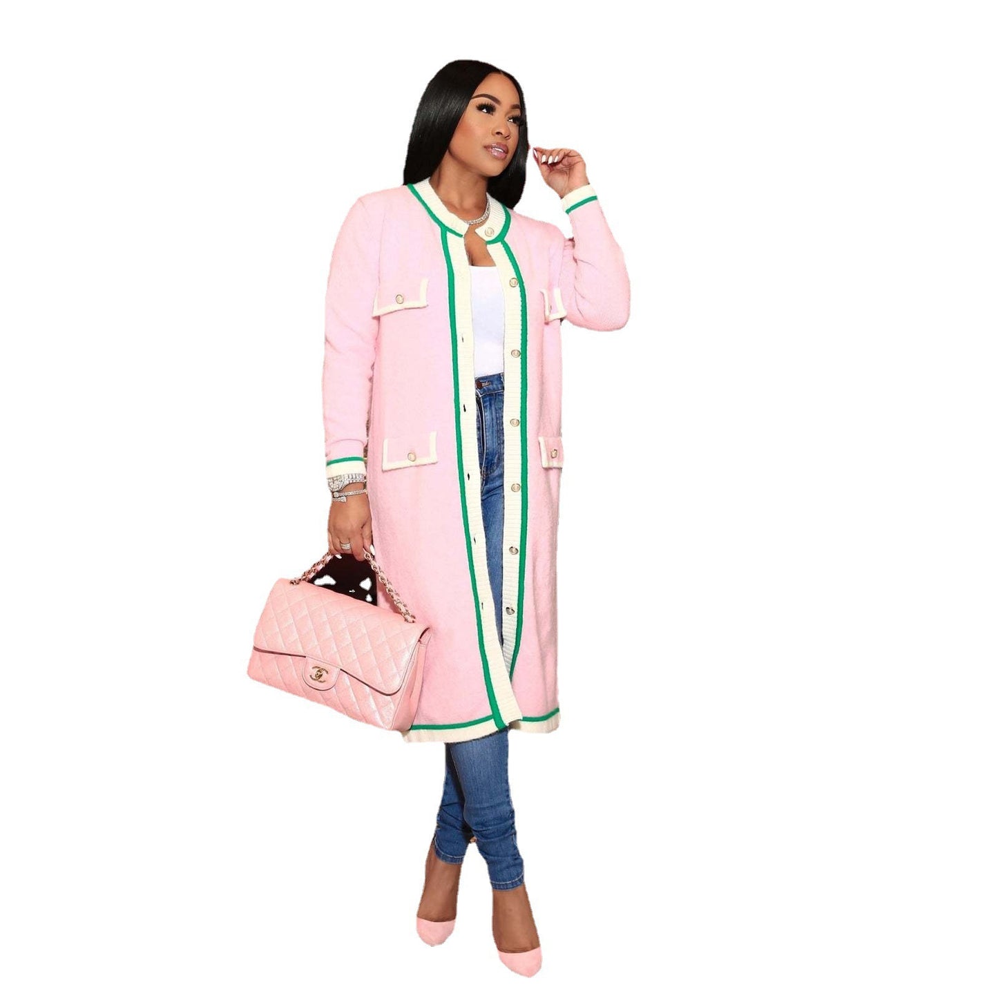 Women's French Minority Overcoat Dress Idle Style Knitwear
