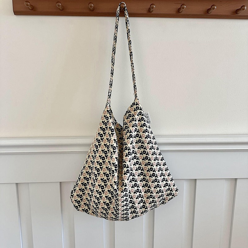 Women's Korean Style Versatile Large Capacity Shopping Shoulder Bags