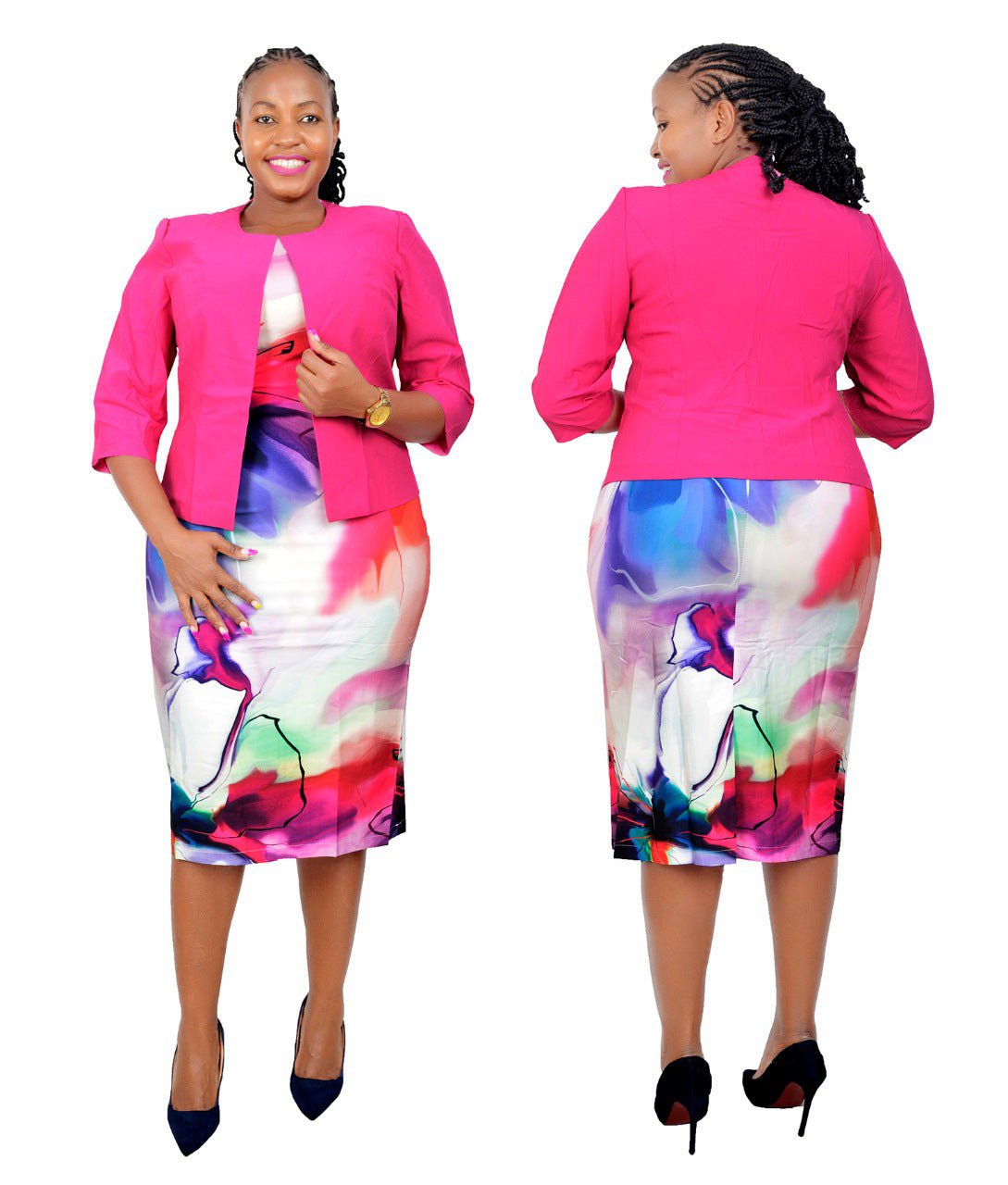 Women's African High Quality Printed Dress Two-piece Dresses