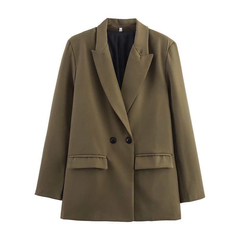 Women's Elegant Autumn Temperament Double Breasted Fashion Blazers