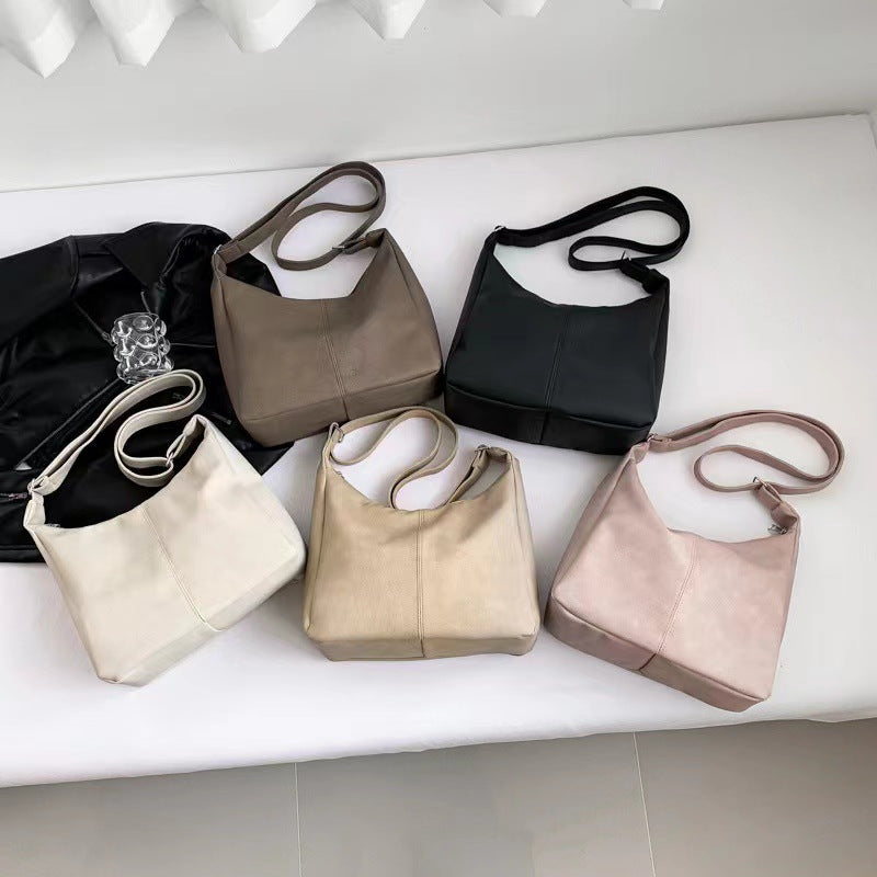 Women's Retro Large Capacity Totes Fashion Simple Crossbody Bags