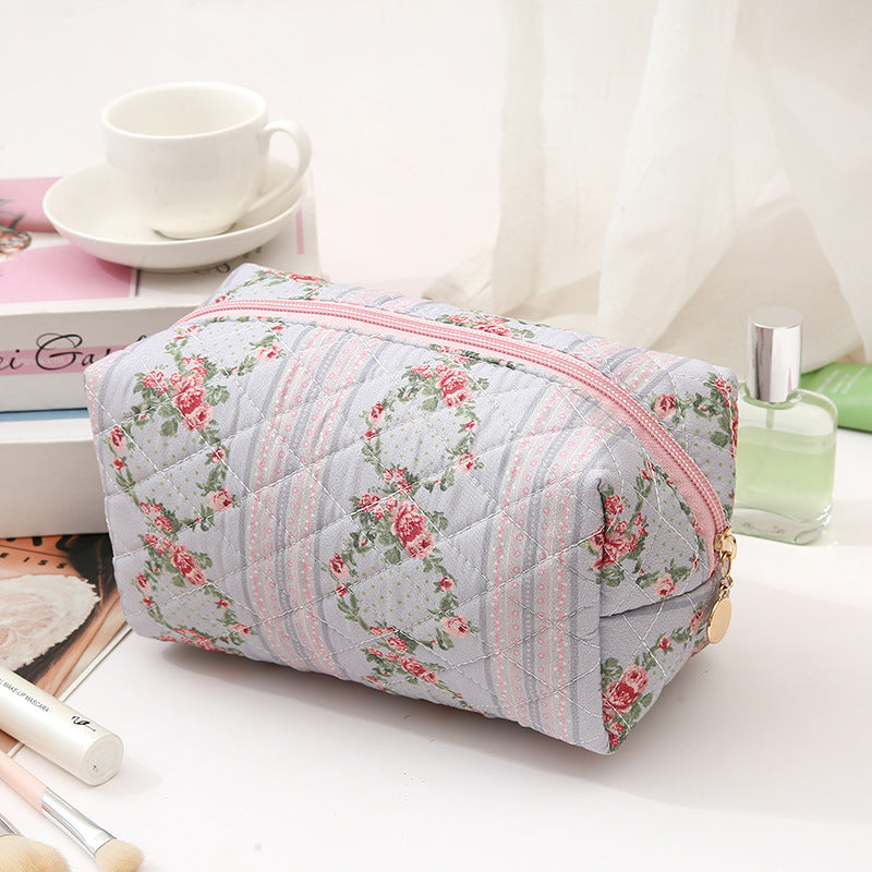 Floral Makeup Large Capacity Sense Convenient Cosmetic Bags