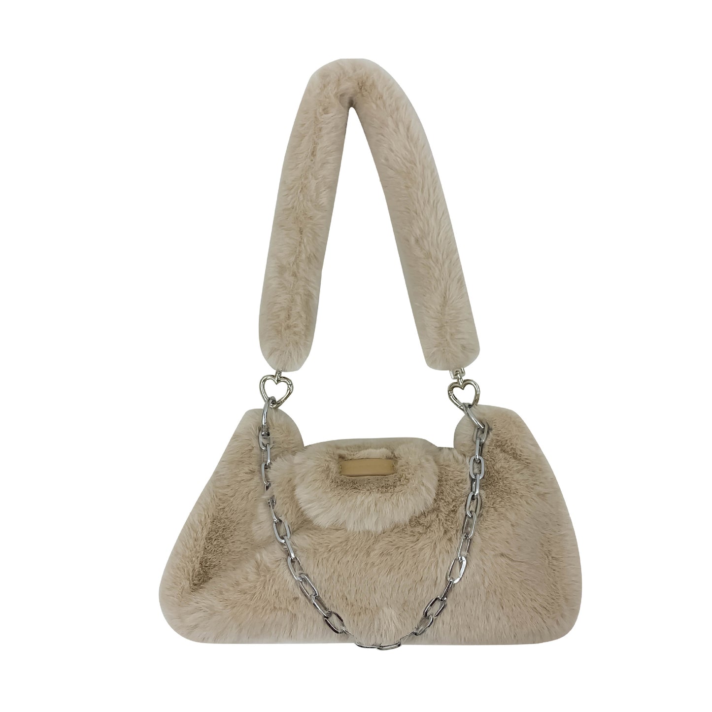 Women's Portable Plush High-grade Korean Style Chain Shoulder Bags