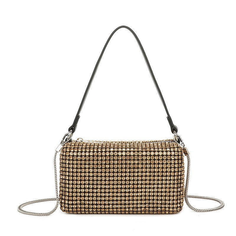 Women's Pearl Rhinestone Summer Shiny Full Diamond Armpit Bags