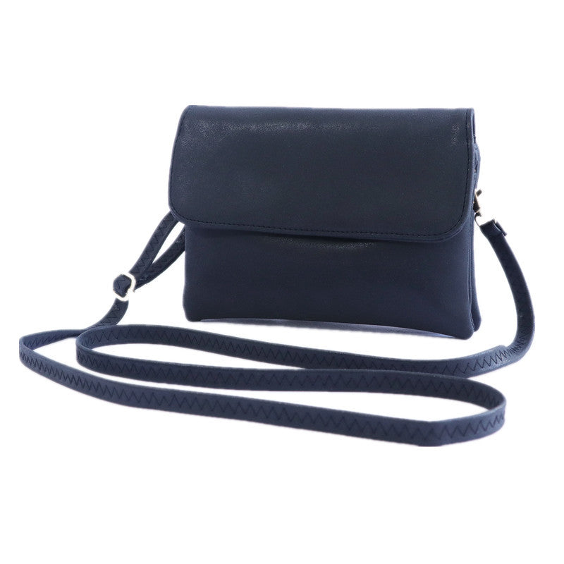 Women's Matte Leather Solid Color Mobile Horizontal Phone Bags