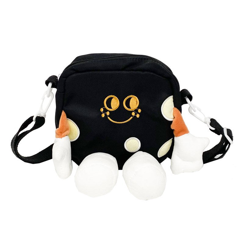 Cheese One Cute Cartoon Canvas Triangle Crossbody Bags