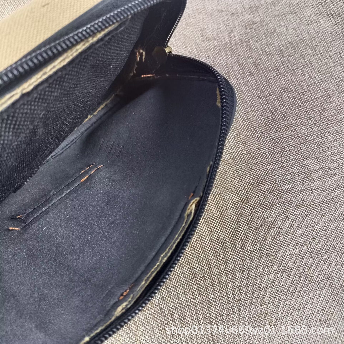 Men's Canvas Mobile Vertical Washed Construction Site Phone Bags