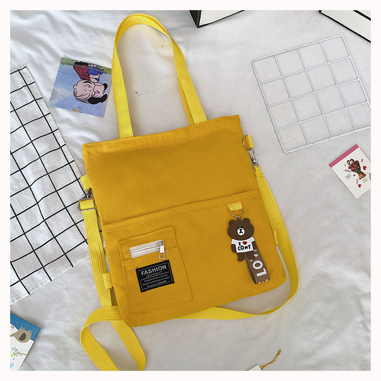 Women's Fashion Glamorous Canvas Tutorial Artistic Shoulder Bags