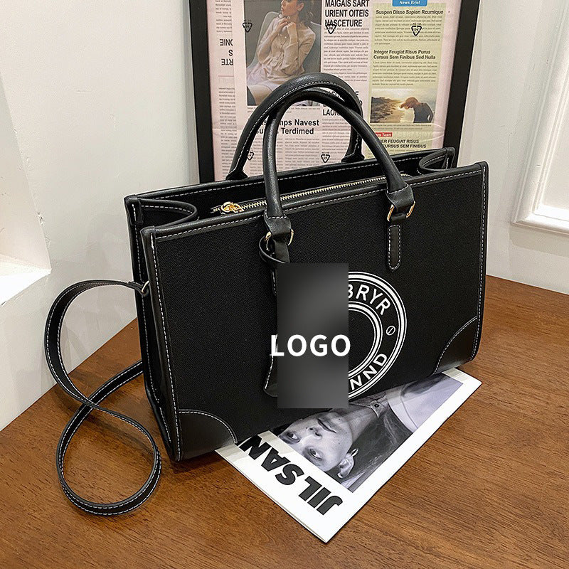 Women's Large Capacity Portable Retro Trendy Printed Shoulder Bags
