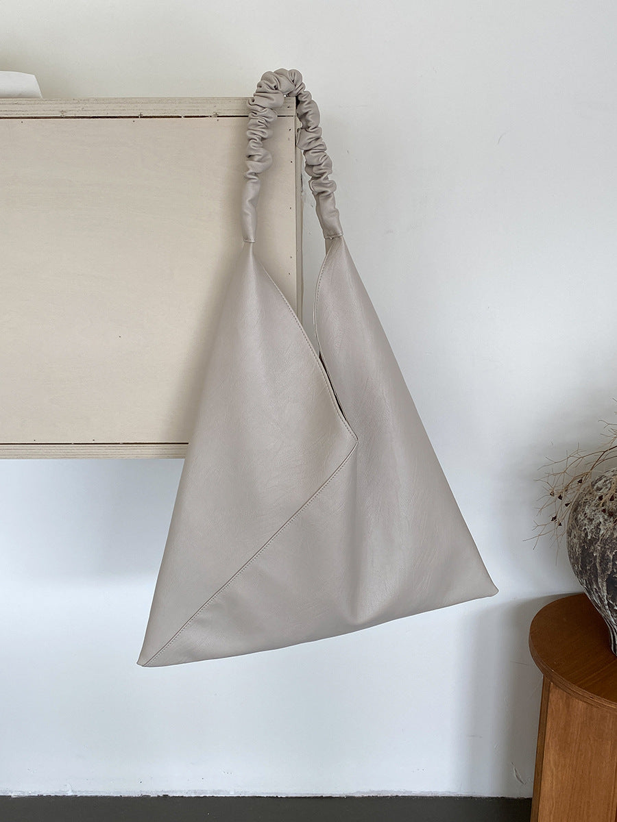 Minimalist High-grade Large Pleated Design Versatile Shoulder Bags