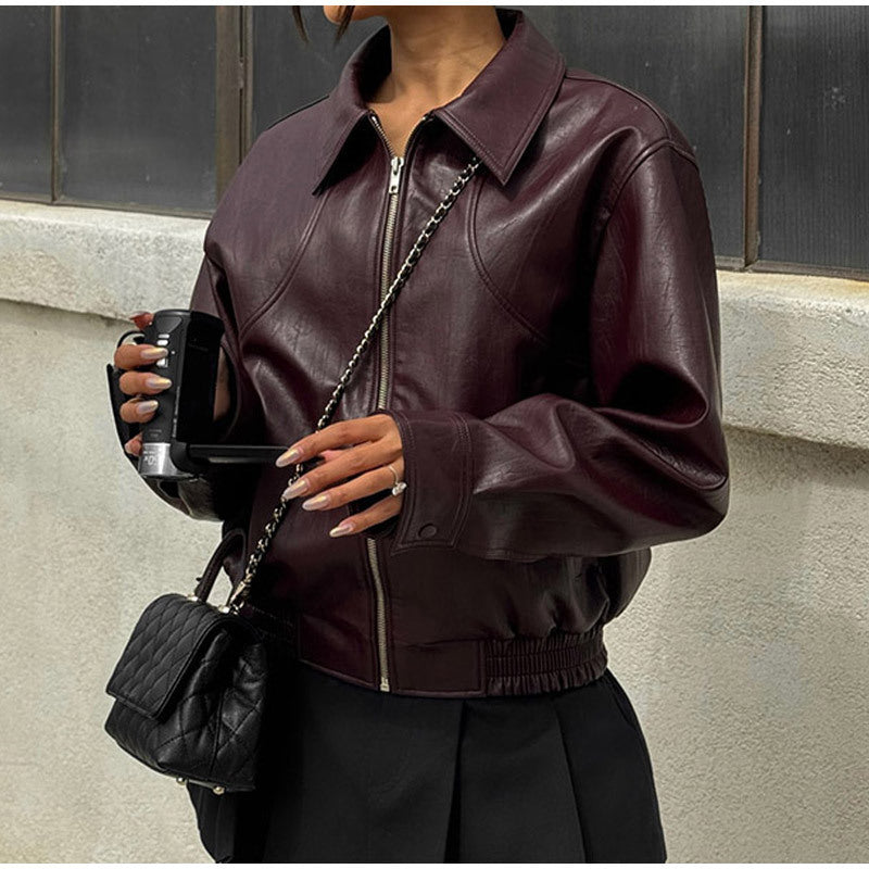 Women's Casual Zipper Fashion Loose Street Jackets