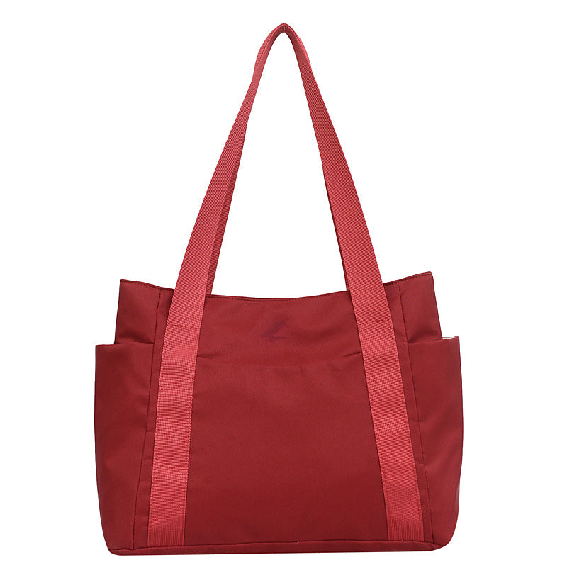 Women's Solid Color Large Capacity Simple Mummy Shoulder Bags