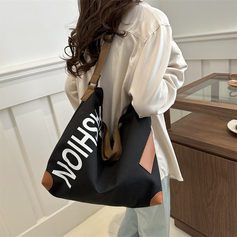 Women's Style Large Capacity Canvas Commuter Hand-held Crossbody Bags