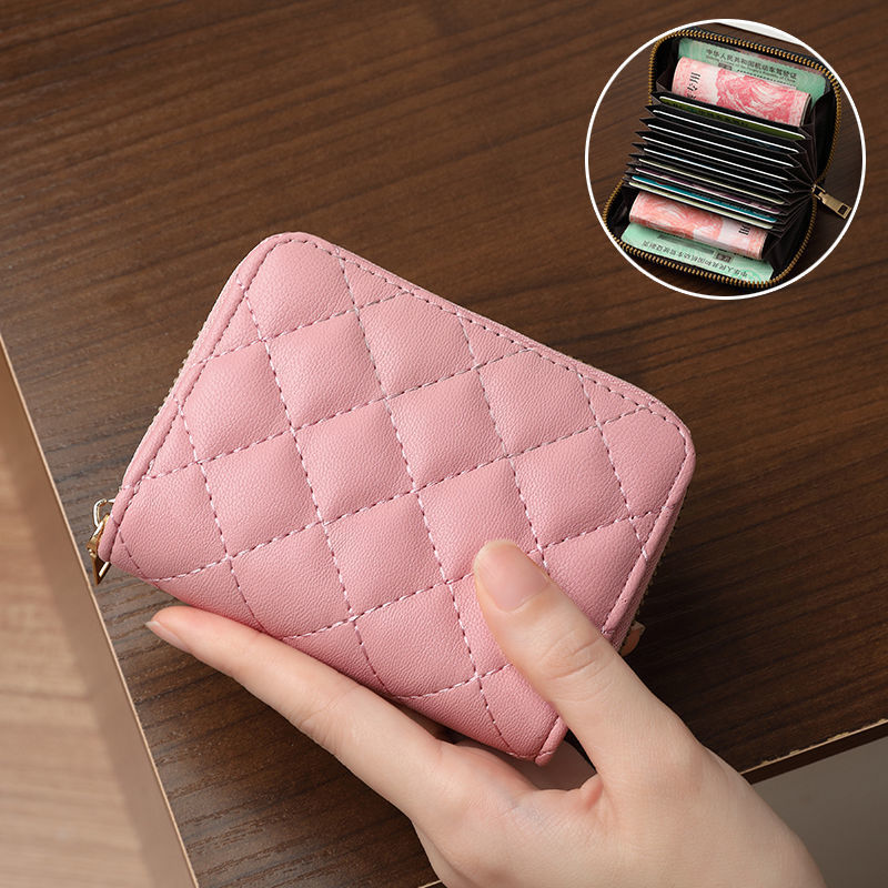 Women's Expanding Multiple Slots Bank Exquisite Card Holder