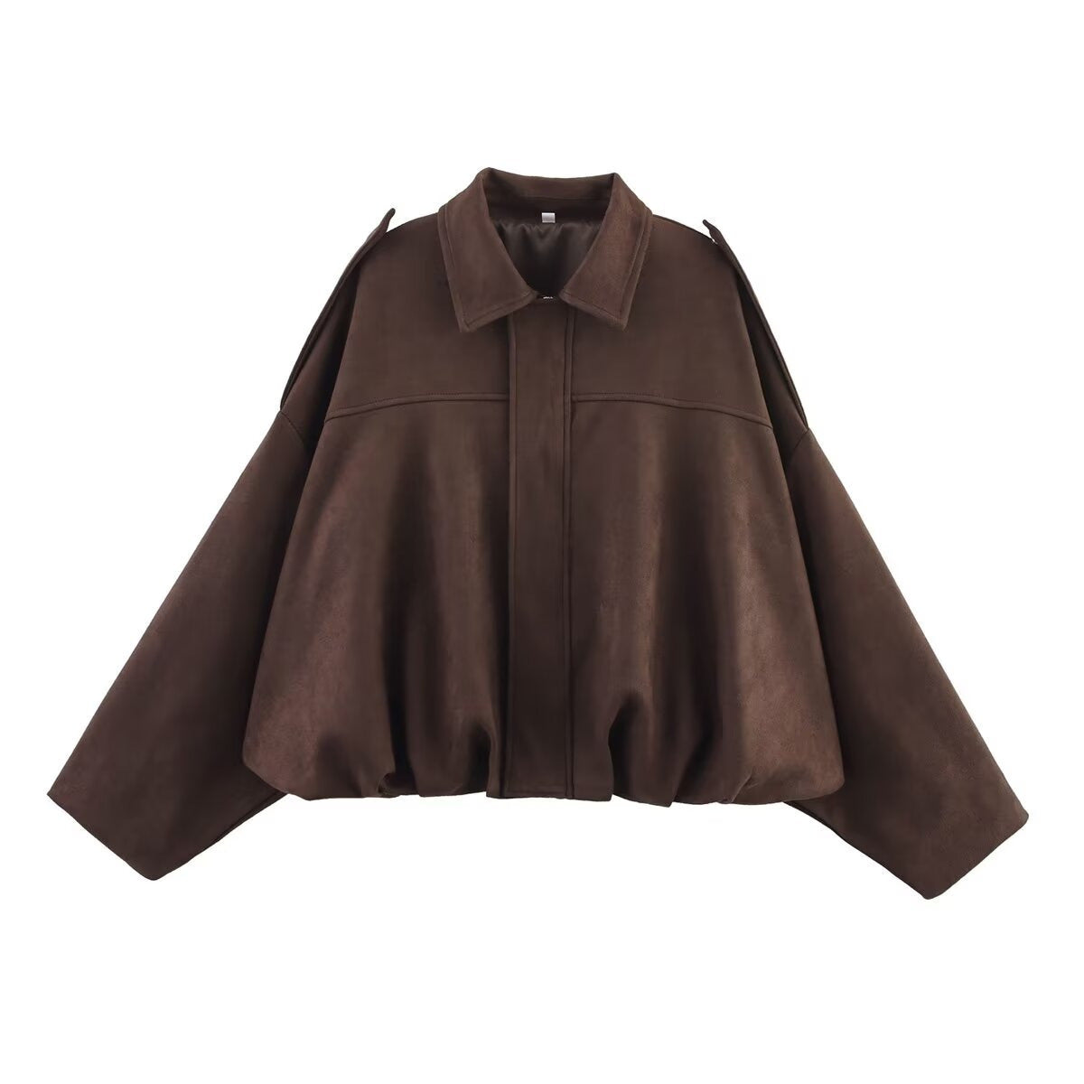 Women's Fashion Pilot Batwing Sleeve Zipper Casual Jackets