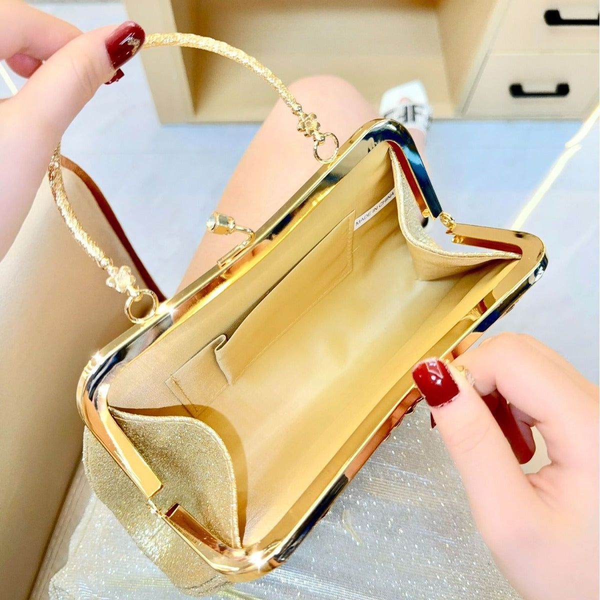 Women's Clutch Dinner Tassel Diamond Hand Carrying Bags