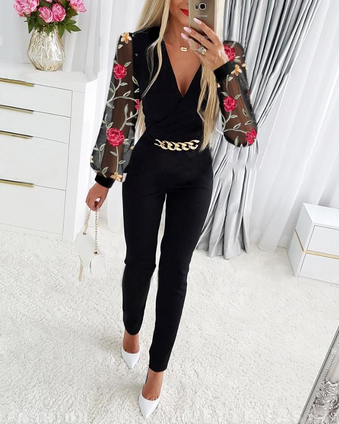 Women's Spring Cute Style Fresh Sweet Polyester Jumpsuits