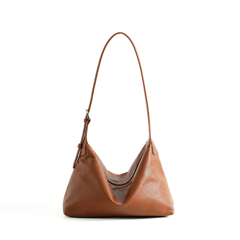 Retro Top Layer Vegetable Tanning Leather Tote Bags