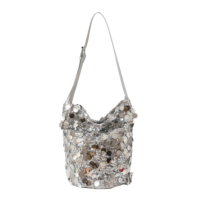 Women's Popular Sequined Design Versatile Chain Bags