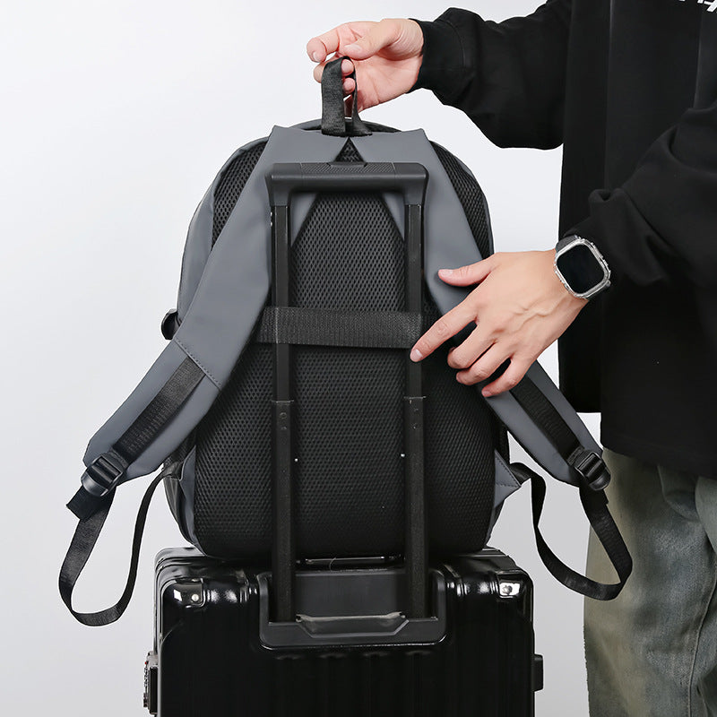 Men's Large Capacity Computer Waterproof College Junior Travel Bags
