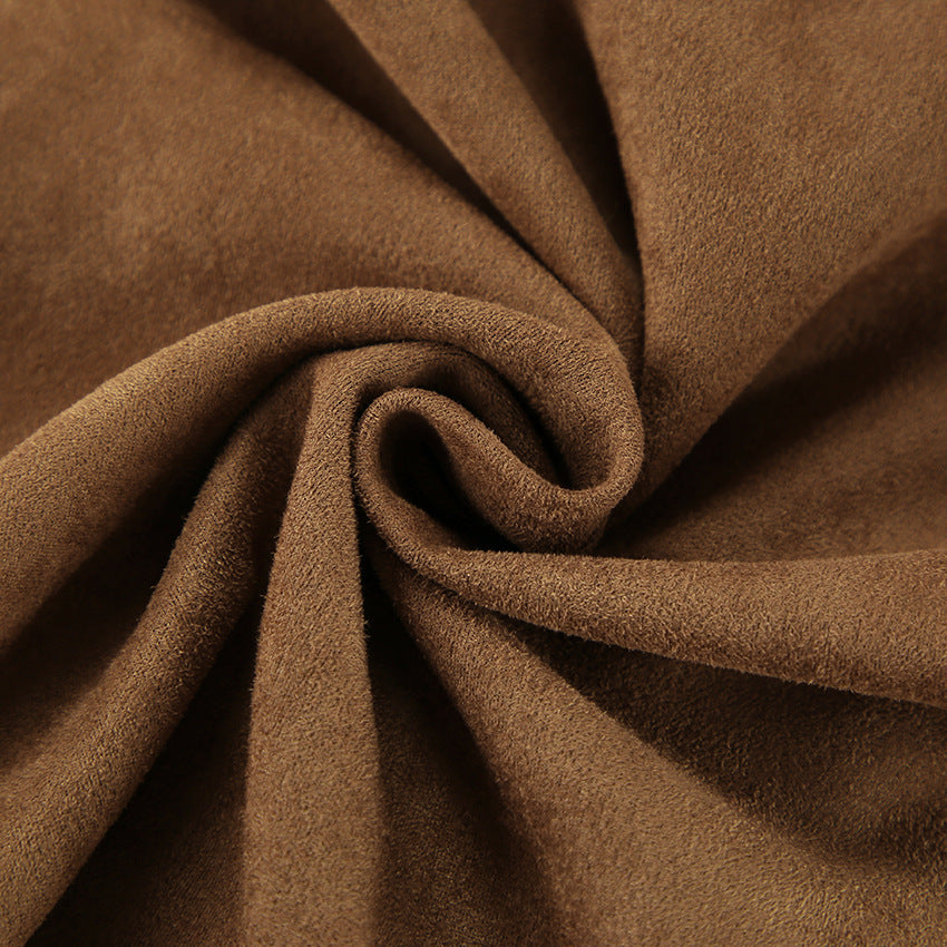 British Style Suede Loose Casual Autumn Blazers
