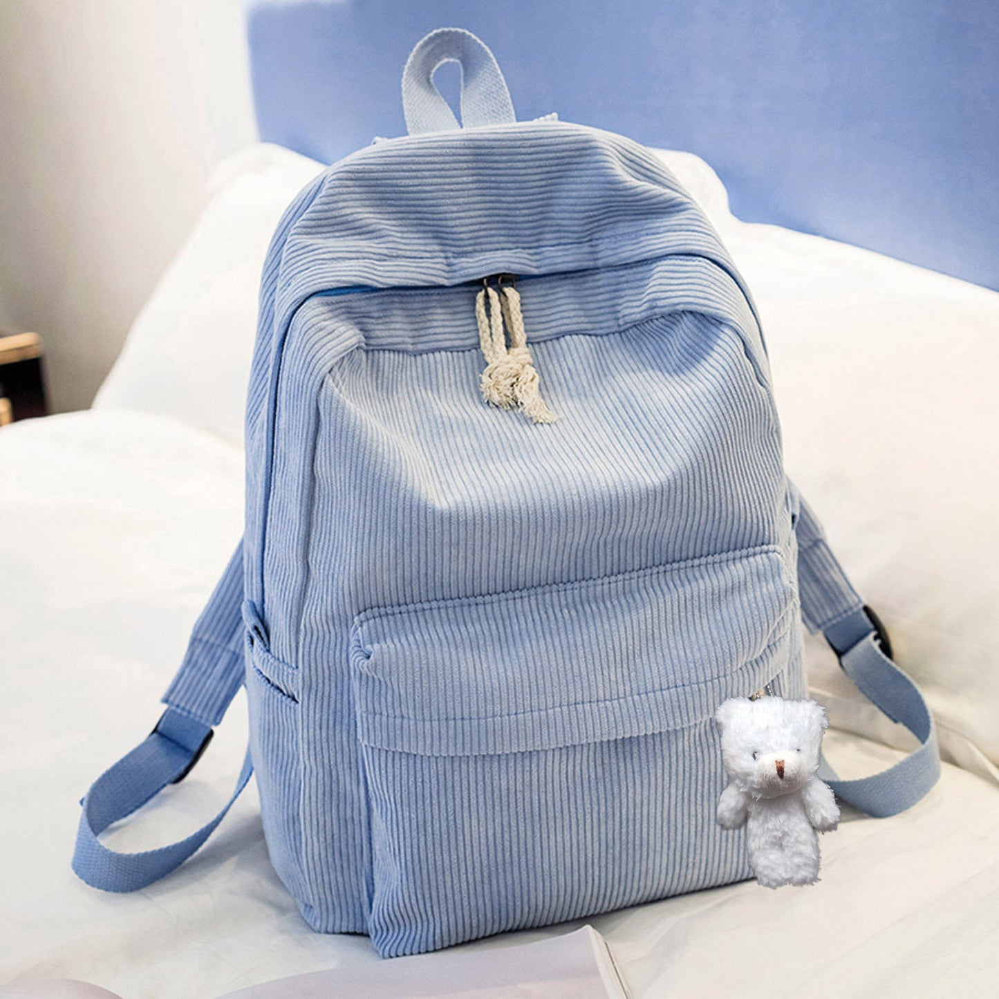 Women's Corduroy Korean Style Trendy Large Capacity Bags
