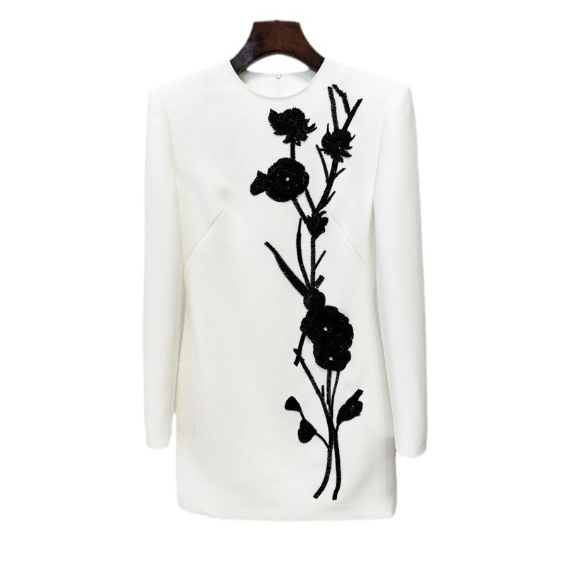 Early Autumn Fashion Three-dimensional Flower Bead Dresses