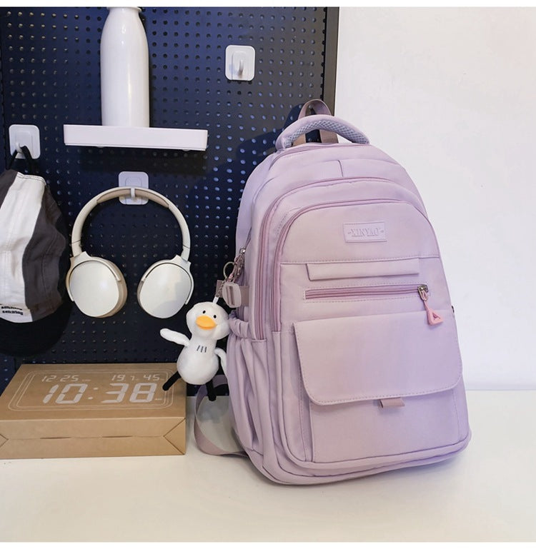 Design Female Junior College Style Solid Backpacks