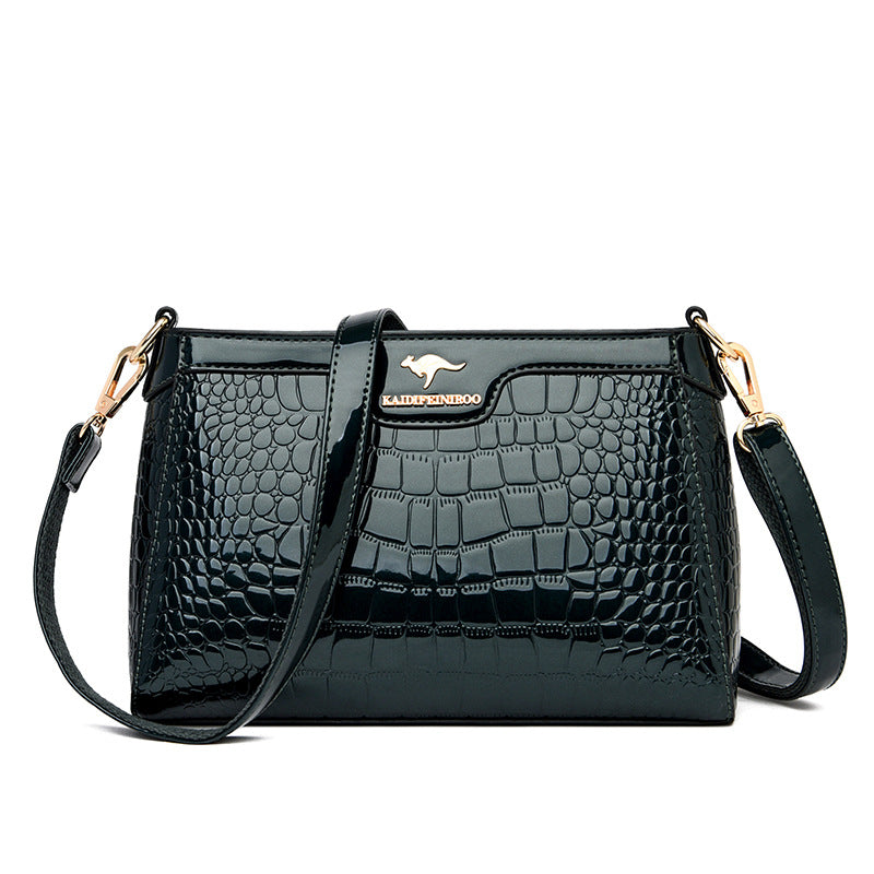 Women's Classy Patent Leather Lady Mom Shoulder Bags