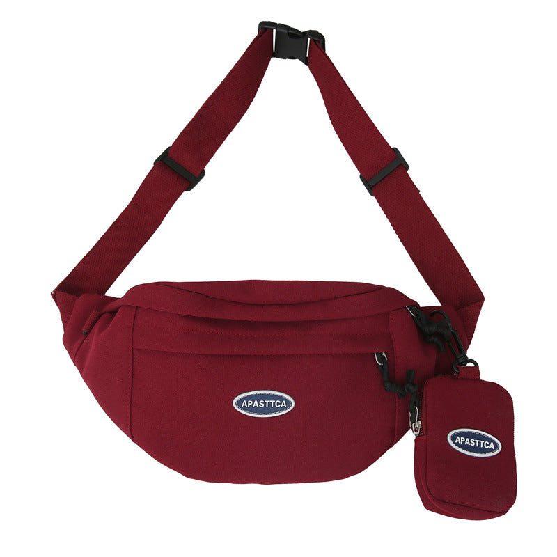 Women's & Men's & Fashion Schoolboy Niche Leisure Personality Men's Chest Bags