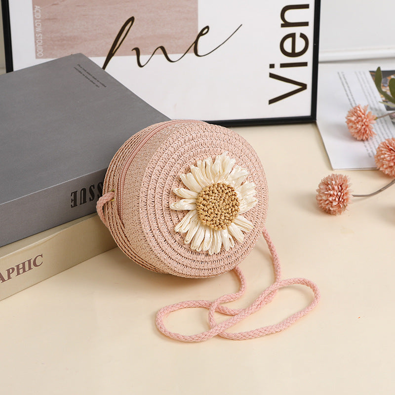 Raffia Woven Mobile Female Summer Beach Crossbody Bags