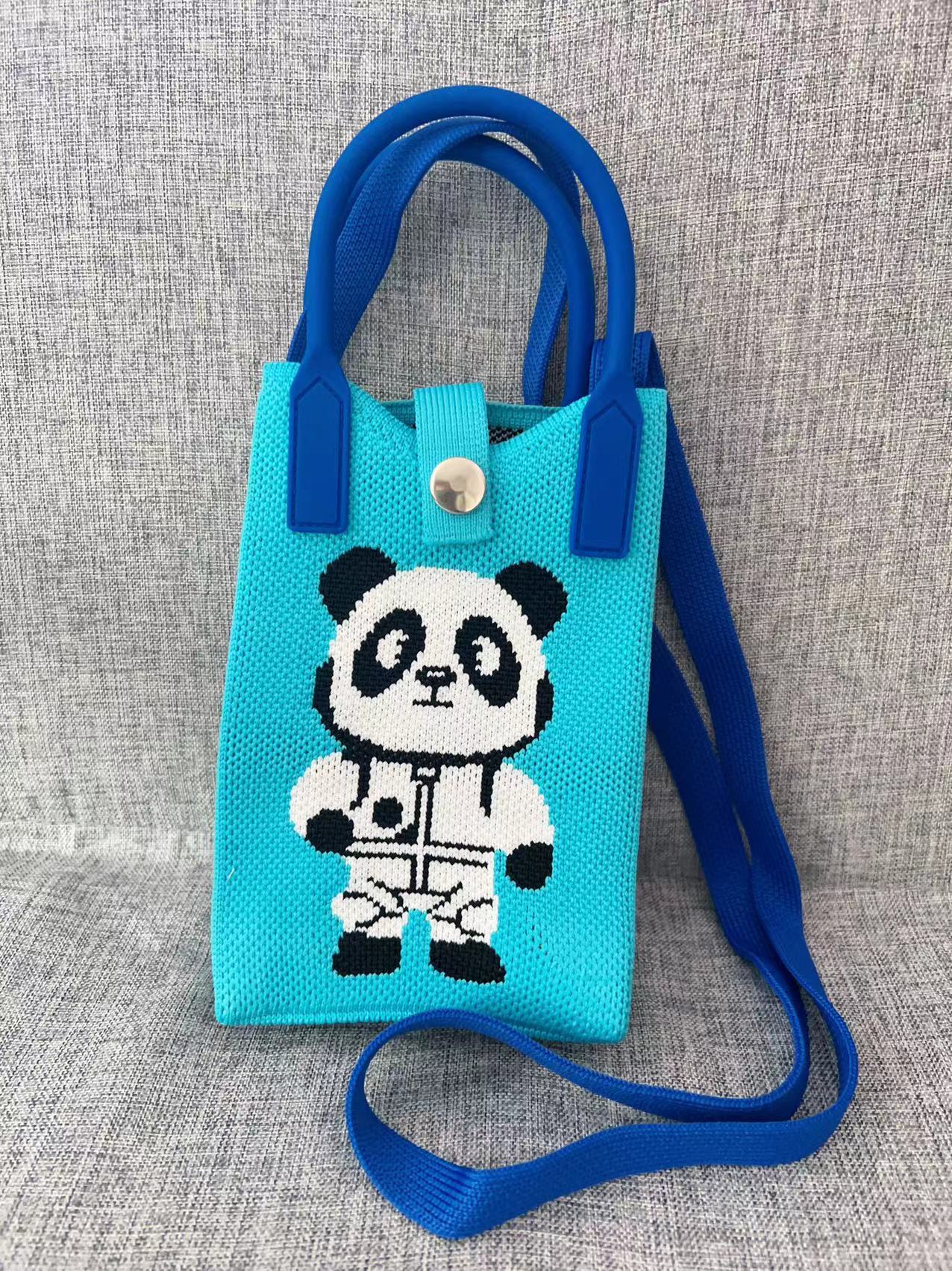 Cute Cartoon Knitted Korean Style Minority Phone Bags