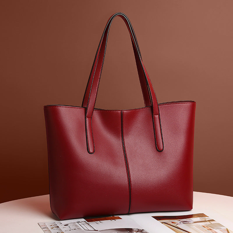 Women's Korean Style Fashionable Large Capacity Simple Shoulder Bags