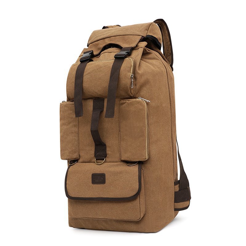 Men's Large Capacity Canvas For Moving Back Mountaineering Backpacks