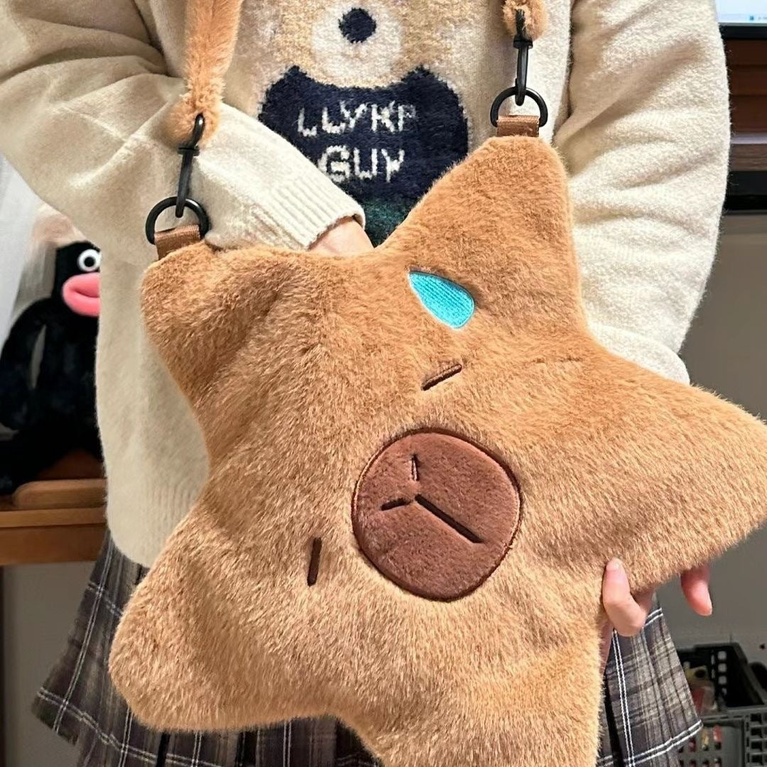 Cute Female Capybara Plush Toy Doll Backpacks