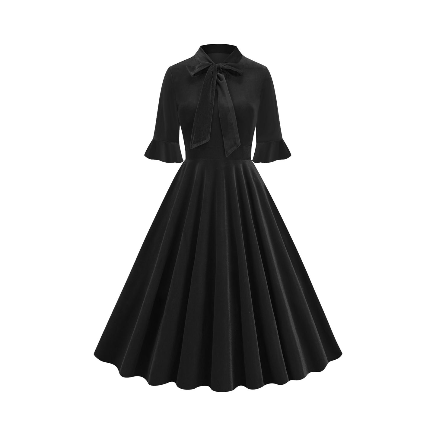 Clothes Dress Sleeve Bow Elegant Retro Shorts
