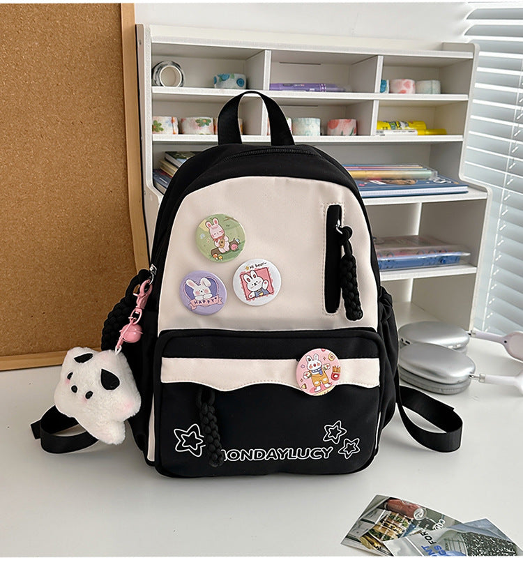 Style Simple Contrast Color Primary Secondary Backpacks