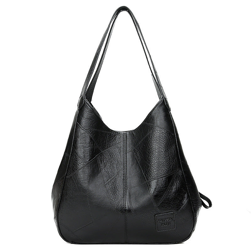 Women's Retro Soft Leather Large Capacity Simple Shoulder Bags