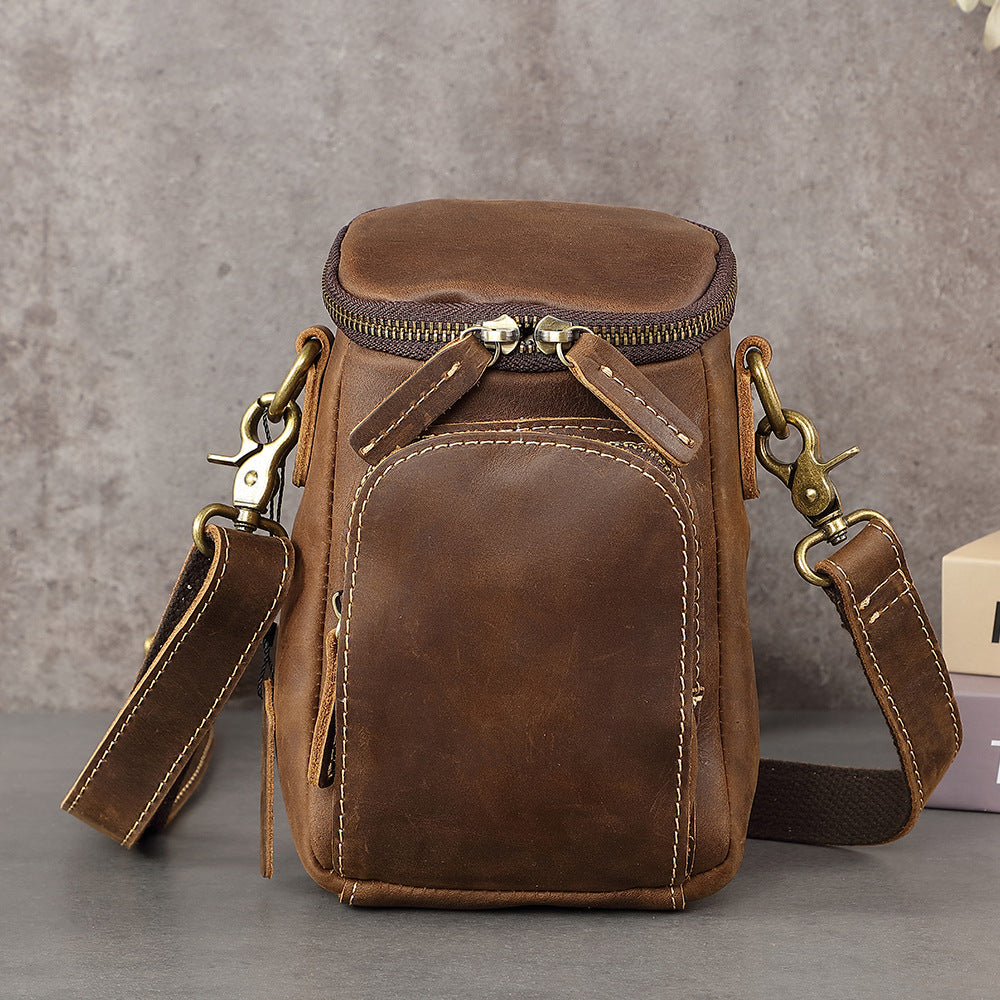 Men's Layer Cowhide Leather Genuine High-grade Crazy Bags