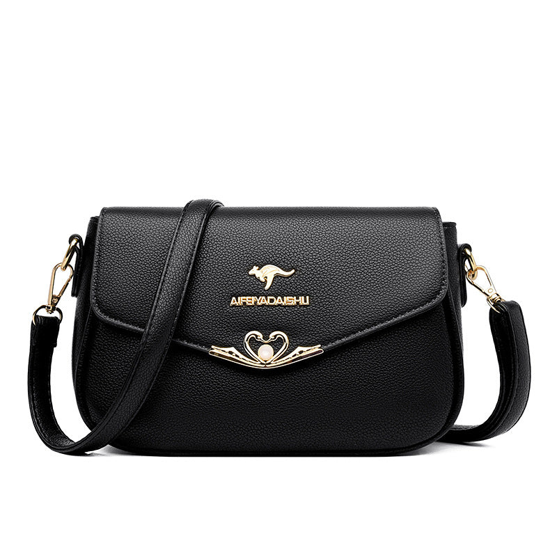 Women's Korean Style Mom Fashionable Textured Handbags