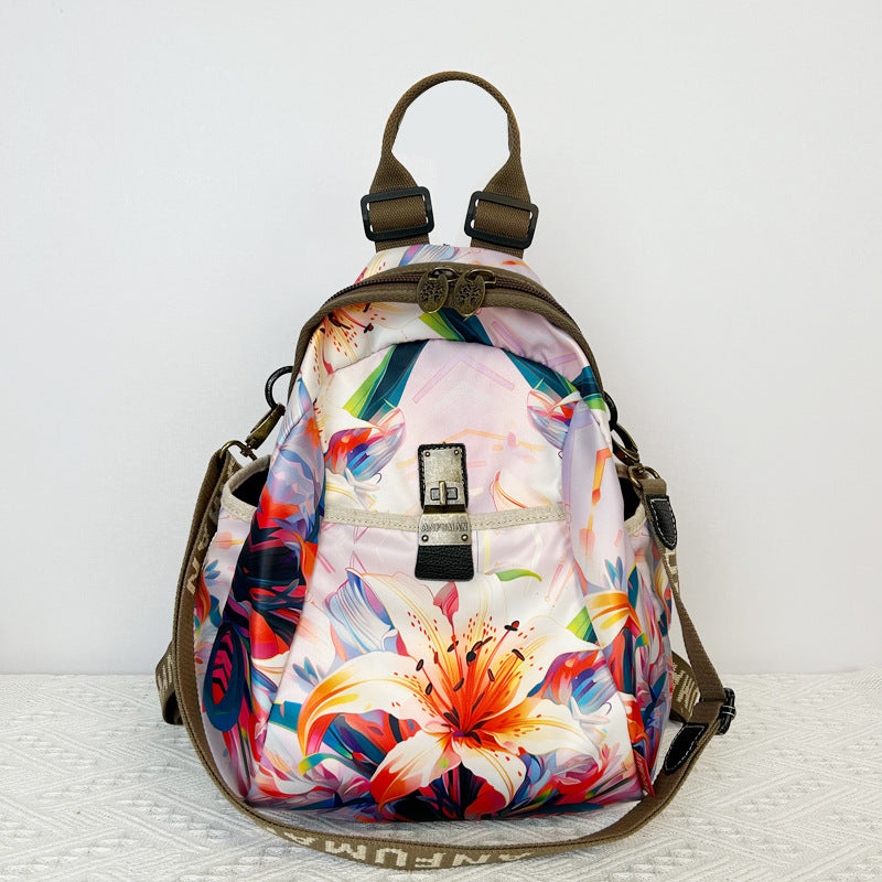 Women's Ethnic Style Waterproof Oxford Cloth Backpacks