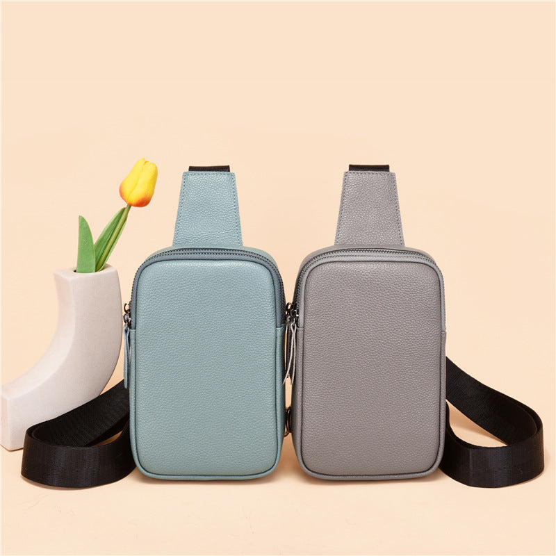 Women's Leather Fashionable Simple First Layer Cowhide Shoulder Bags
