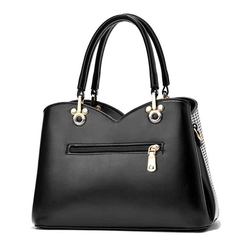 Fashion Plaid Large Capacity Color Matching Shoulder Bags