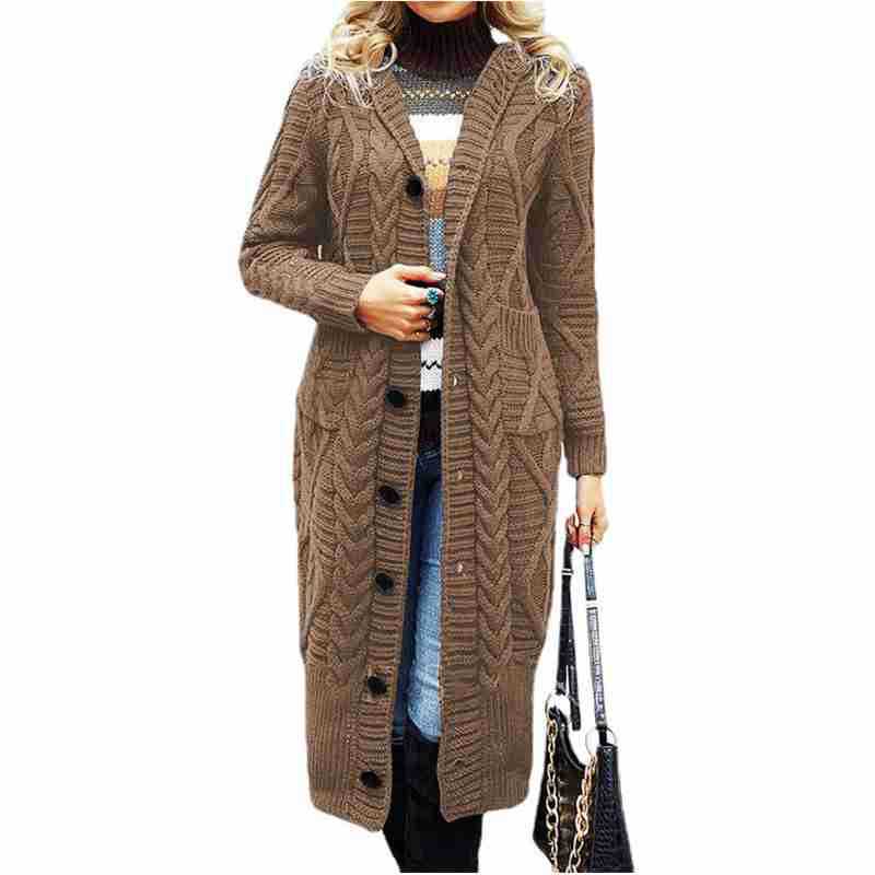 Women's Fur Solid Color Loose Lengthened Knitwear