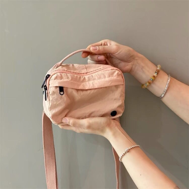 Pretty Macaron Nylon Waterproof Light Canvas Crossbody Bags
